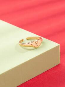 1 chiếc nhẫn kiểu cổ điển 26 chữ cái, thích hợp làm quà tặng cá nhân hóa, quà tặng bạn bè, quà tặng ngày lễ cho thanh thiếu niên. - Nhiều màu - Xem 16