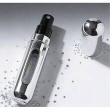 Perfume Travel Refillable, Travel Perfume Bottle Refillable, Atomizer Sprayer For Perfume, Perfume Atomizer For Essentials For Men & Women, Perfect For Pockets - Bạc sáng - Xem 1