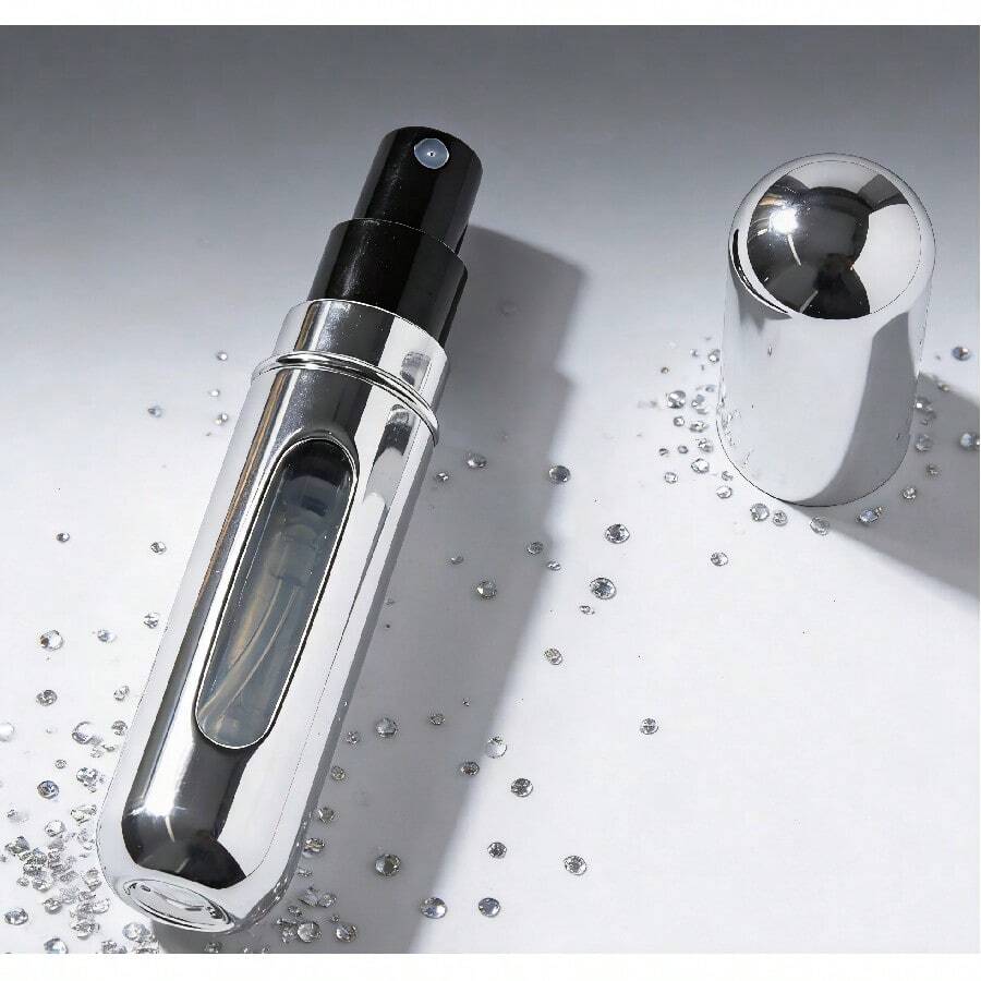 Perfume Travel Refillable, Travel Perfume Bottle Refillable, Atomizer Sprayer For Perfume, Perfume Atomizer For Essentials For Men & Women, Perfect For Pockets - Bạc sáng - Xem 1