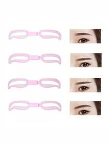 5pcs Eyebrow Shaping Kit - Adjustable Wearable Eyebrow Stencil With Eyebrow Pencil, Suitable For Eyebrow Shaping And Makeup Beginners, Plastic Eyebrow Template Helps You Easily Create Perfect Eyebrows - Multicolor - View 6