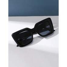 1pc Fashionable Unisex Oversized Y2k Fashion Glasses For Summer Beach Vintage Shades Accessories Beach Accessories Glasses Shadesy2kfestival - Đen 2 - Xem 3