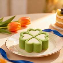 6-Cavity Silicone Cake Mold, Party Cake, Children's Cake, Family Gathering, Kitchen Supplies, Clover, Bow, Heart Shaped, Cake Baking, Premium Cake Mold, Easy Cake Making, Dessert Making, Household Essential, Cute Style, Minimalist Style, Recommended By Dessert Masters, Loved By Children, Spring Cooking Festival - Cake Mold - View 3