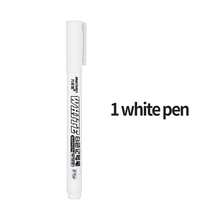 10pcs/Pack 1.0mm White Permanent Marker Pens, ART WALKER Brand, For Metal, Ceramic, Glass, Leather, Film, And Dark Materials Writing, Marking - Marker - View 16