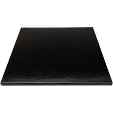 Pastry Tek - Tabla de pasteles de 12 pulgadas, 1 tambor duradero para tartas, bordes cubiertos cuadrados, base de papel negro desechable para cumpleaños, bodas o fiestas,40811325 - Azul - Ver 2