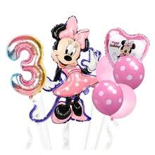 7pcs Theme Birthday Balloon Set, Includes Shaped Foil Balloons, Gradient Number Foil Balloons, Heart Decorative Balloons, Background Decoration, Suitable For Birthday Party, Theme Party - Multicolor - View 17