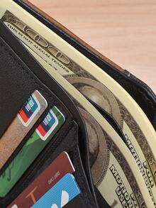 New Men's Short Zipper Wallet, Multi-Card Slots Large Capacity Card Holder Portable,Fathers Day Gifts - Multicolor - View 7