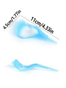 1个粉色/蓝色三合一睫毛膏涂抹器，睫毛膏保护工具，睫毛辅助器具，1个可重复使用的化妆助手，适合初学者完美贴合睫毛和眼线。 - 彩色 - 查看 6