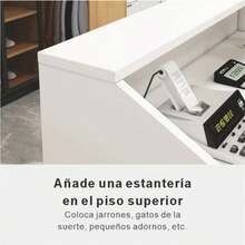 Mostrador De Caja Blanco De 100 Cm De Ancho 92cm Blanco - Blanco - Ver 5