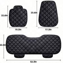 Easypie Selection 1pc Car Seat Cushion, Warm Seat Pad, Essential For Winter Driving, Soft & Comfortable Car Seat Cushion To Keep You Warm - Black - View 7