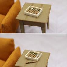 1/12 娃娃屋配件 迷你雪茄、烟灰缸、香烟模型套装、摄影道具 - 彩色 - 查看 5