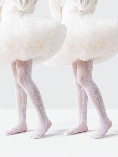 1pc Elegant Rose Floral Printed Lightweight, Soft & Comfortable Pantyhose, Fashionable Breathable Versatile Tights Suitable For Party, Dance Performance, Campus, Vacation, Holiday Gift, Daily Wear, Valentine's Day