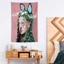 1pc  Sia Tapestries, Decorative Presents, Wall Art, Decorative Wall Pieces, Gifts, Lounge, Bedroom, Living Area, Dorm Room, Office Decor - Multicolor - View 6