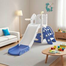 Slides, Freestanding Slides Suitable For Indoor And Outdoor Use, Including Long Slides, Ladders And Passage Slides; Garden Slide Sets (Large Sets). - 寶藍色 - 查看 5
