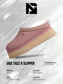 UGG Tazz II Slipper Pink Dawn (Women's)– Women's Cozy Indoor-Outdoor & Snow Day Wear Shoes With Cloud-Level Comfort, Low-Profile Casual Design For Autumn Winter, Perfect Easter Gift -1174471 PDW - Pink Dawn - 查看 6