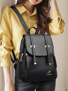 2026 New Women Backpack High Quality Leather Backpack Large Capacity School Bags For Girls School Backpack Shoulder Bag - Black - View 12