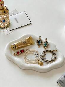 云朵造型树脂托盘，北欧风首饰收纳托盘，首饰展示托盘，女士礼物，卧室家居装饰 - 彩色 - 查看 1