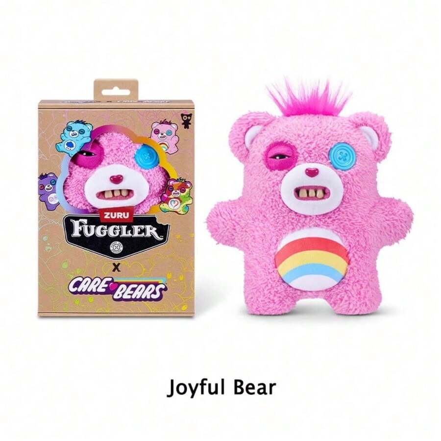 Spin Master Official * Care Bears Collaboration Series – Ugly-Cute Monster Plush Collectible Doll - Happy Bear - View 1
