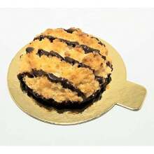 50 Bases de Cartón Dorado Premium 8cm para Mini postres, Tartas, tableros para Postre de Mousse, Anti Grasa, Papel Grado alimenticio, Desechable (Redonda) (8 cm),40811332 - Blanco y Negro - Ver 5