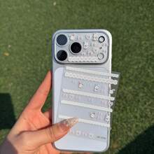 High Definition Lens Film + DIY Rabbit Heart, Butterfly Embossed Stickers, Suitable For IPhone 17 Pro/Pro Max, High Definition Transparent Protective Film, Tempered Glass Material, Anti-Scratch - Lens Film + Sticker - View 2