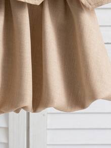 2 pièces Nouveau cardigan sans manches irrégulier d'été pour bébé fille + jupe à bulles de couleur unie. Tenue décontractée et confortable, convient pour le port en extérieur - Nude - Voir 10