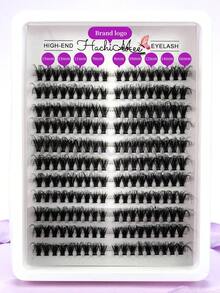 [HACHIMEE] False Eyelashes, 99pcs, 8-16mm, DIY Personalized Eyelash Extensions, Super Fluffy False Eyelash, Natural Eyelash, Cat Eye Eyelash, Suitable For Daily Makeup And Festival Makeup - Black - View 2