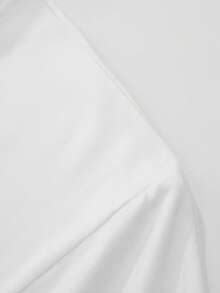 Men's Stand Collar Half Zip Long Sleeve T-Shirt, Sports Casual Undershirt - White - View 3