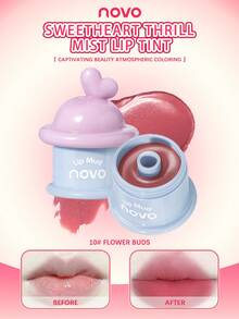 NOVO 哑光磨砂罐不粘腻唇泥柔滑丝绒美白唇膏，适用于唇部、脸颊和眼部，秋冬Y2K风格，是朋友聚会、生日、礼物的理想之选。 - 10#乾枯花蕾 - 查看 1