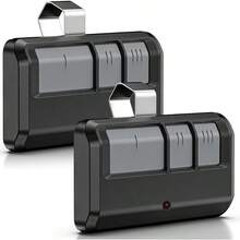 2PCS Control de Portón Eléctrico Abridor de Puerta de Garaie Control Remotc, Compatible ,100M Distancia de Controll. - por defecto - Ver 1