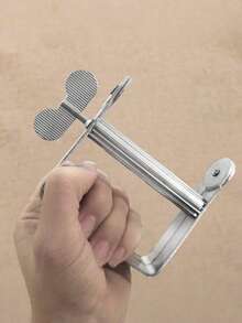 1pc Aluminum Toothpaste Squeezer, Prevent Toothpaste Waste, Essential For Back To School, Travel & Vacation, Women's Hair Accessory, Hairstylist Tool, Hair Dryer, Hair, Hairstyling Tool, Hair Care Product, Hair Accessory, Hair Care, Curling Brush - Black - View 5