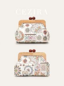 Women's Clutch Bag, Luxury Design, Fashion Floral Embroidery Fabric, Wooden Frame Magnetic Closure, Handbag, Shoulder Bag, Crossbody Bag, Daily, Holiday, Travel, Gift - Multicolor - View 9