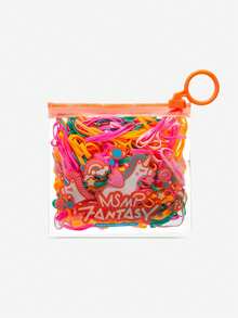 200个/包 一次性彩色发圈、发绳、小号发皮筋、不伤头发的发饰 - 彩色 - 查看 12