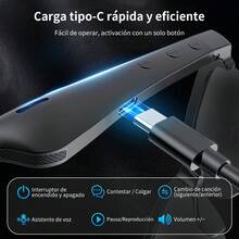 Gafas inteligentes Bluetooth con micrófono y altavoz integrados,  inalámbricas inteligentes unisex, adecuadas para deportes/uso al aire libre, admite control por voz, diseño unisex.Compatible con sistemas iOS y Android. - Negro - Ver 8