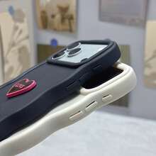 Compatible With Apple 17/16/15/14/13/12/11 Series, Galaxy A55/A54/A53/A35/A34/A33/A16/A15/A14/A25/A24/A23/S25/S24/Plus/S23/ULTRA/+/A06/A05S/A05/S22/FE/S21/A52/A73/A72/A04e/A04/04s Black & White Theme Creative Women Phone Case, Novelty, Fashionable, Cute, New A56/A36/A26 - White Single Shell - View 4