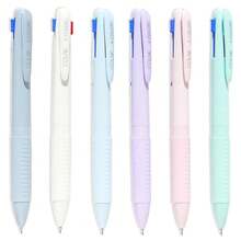 COLNK Multicolor Ballpoint Pen 0.5, 4-In-1 Colored Pens Fine Point,Ballpoint Gift Pens For Planner Journaling,Assorted Ink, 6-Count - Nhiều màu - Xem 1