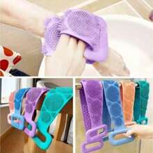 Silicone Massage Sponge Kit, Bath Brush, Full Body Wash, Exfoliating Loofah - Multicolor - View 9