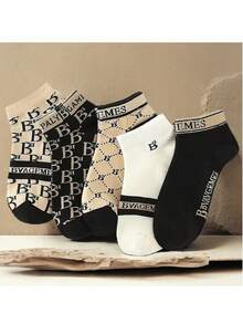 1/3/5/8/10/15/20/30/40/50/100 Pairs Random Men's Ankle Socks, Fashionable Casual Socks, Suitable For Spring And Summer Wear - Multicolor - View 5