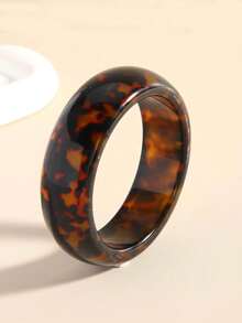 1件/2件套复古活力树脂豹纹手链，叠戴式高端欧美风格，适合女性日常佩戴 - 豹紋手鐲 - 查看 7