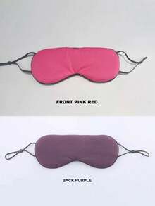 1 pieza/2 piezas Antifaz para dormir opaco de doble cara, con correa elástica ajustable, diseño transpirable cálido/frío, alivio de la fatiga, antifaz suave y cómodo para hombres y mujeres, set de regalo - Multicolor - Ver 8