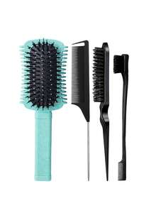 Bộ 1/2/3/4/5/6/11/12 lược uốn tóc, lược răng nhỏ giúp tách lọn tóc hiệu quả và tăng độ phồng, lược 8 răng dùng được cả khi ướt và khô, lược viền tóc, lược lông và lược đuôi phù hợp để tạo kiểu, làm mượt và kiểm soát tóc xơ rối, kèm theo bình xịt phun sương siêu mịn liên tục. - Nhiều màu - Xem 3