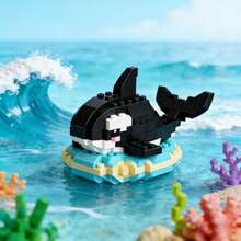 Mô hình sinh vật biển sâu: Cua và Bạch tuộc, Khối xếp hình giảm căng thẳng, Quà tặng sinh nhật, Khối lắp ráp trang trí, Đồ chơi xây dựng từ các hạt nhỏ, Đồ chơi xếp hình, Đồ chơi xếp hình giáo dục. - Nhiều màu - Xem 10