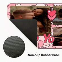 Customized Couple Four Photo Mouse Pad | Personalized Desktop Decoration With Anti Slip Rubber Sole And Durable Polyester Fabric, Suitable For Home, Office Or Gaming Scenes, Perfect Valentine's Day Gift - Multicolor - View 9