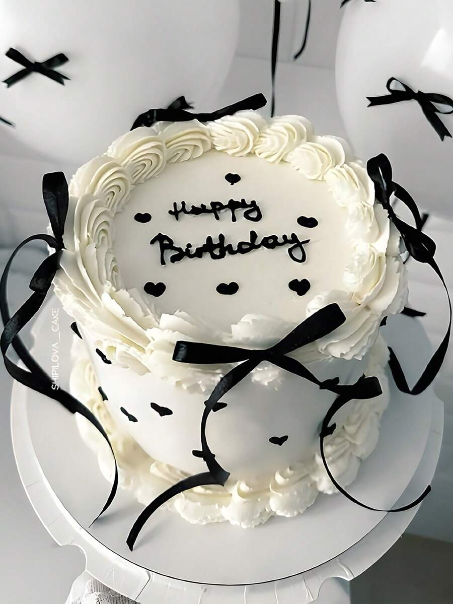 10个黑色蝴蝶结蛋糕装饰，DIY蝴蝶结蛋糕装饰，生日派对装饰，婚礼配件，周年纪念生日婚礼蛋糕装饰，节日礼物装饰，烘焙蛋糕和甜点蝴蝶结装饰，派对小礼物，生日派对桌面装饰，蛋糕装饰用品