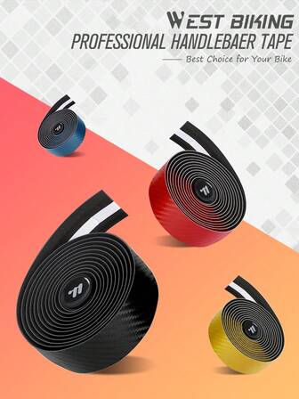  2 piezas Puños de manillar de bicicleta WEST BIKING, cinta de manillar de bicicleta de montaña y bicicleta de carretera, puños de manillar de caña de pescar, cinta de manillar antideslizante de PU/EVA