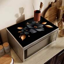 1pc 3D Flower Pattern Absorbent Drying Mat, Kitchen Decor Coffee Machine Mat, Handmade Coffee Pot Draining Pad, Kitchen Floor Mat, Dining Table Mat, Kitchen Counter Dish Drying Mat, Breakfast Mat, Anti-Slip Heat Resistant Draining Mat, Diatomite Draining Mat, Hides Stains, Super Absorbent Kitchen Mat, Easy To Clean Dish Rack Mat, Suitable For Kitchen, Dining Table, Cafe, Bar, Holidays, Parties, Home Decor, Holiday Gifts - Multicolor - View 4