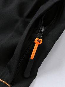 Shorts masculinos essenciais, leves e de secagem rápida (1 peça) | Roupa íntima casual de verão para esportes, corrida e fitness, com cós elástico com cordão e bolsos com zíper. - Preto - Ver 6