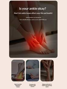 Wireless Electric Ankle Massager With Heating, Vibration, And Foot Warming For Home Use, Relaxation And Therapy. Graphene Electric Heating Ankle Massager With Vibration And Warming Function.