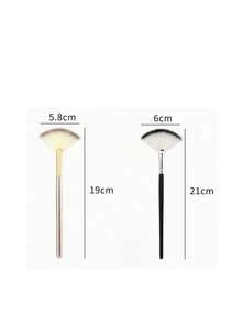 1/3/5/9pcs Soft Fan-Shaped Face Mask Brushes, Suitable For Exfoliating Masks, Acid Masks, Mud Masks, Etc.