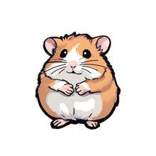 Chonk Hamster Enamel Brooch Pin Fashion Decorative Brooches Ornaments Lapel Bag Badges Jewelry Gifts - Multicolor - View 7