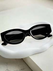 1pc Retro European & American High-End Cat Eye Frame Fashion Glasses For Men, Suitable For Street Photography, Fashion Outfits, Driving, Etc. - Multicolor - View 4