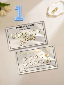 200/500/1000pcs Customized Personalized Beige & Gold Membership Card Template, Spa/Salon Membership Card DIY, Reward Card, VIP Customer Card, Discount Card, Business Promotion Card - Multicolor - View 21